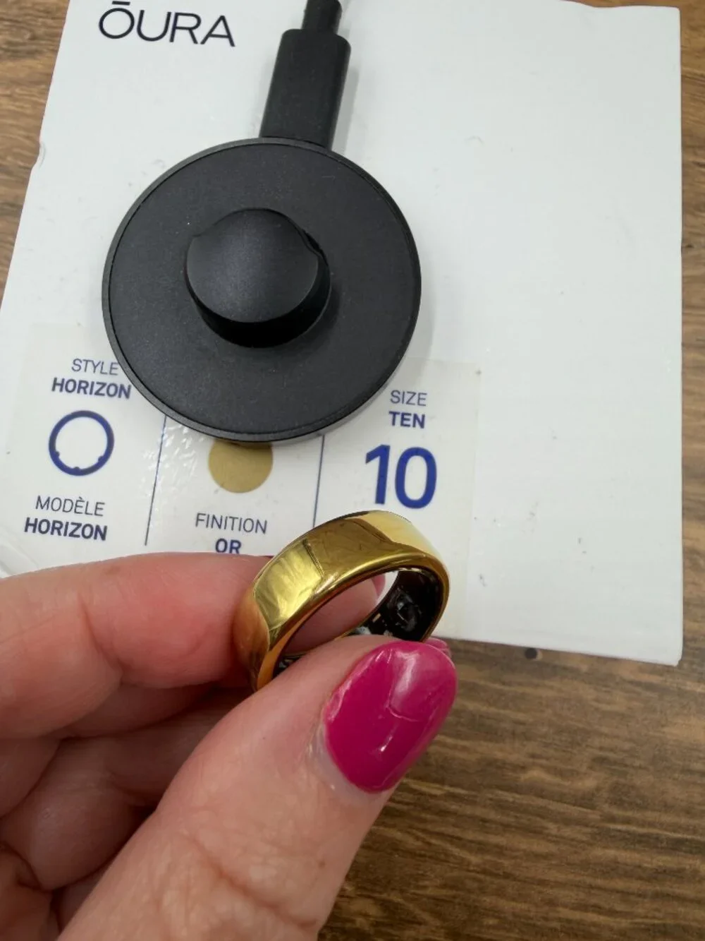 Oura Ring Gen3 Horizon Gold Size 10